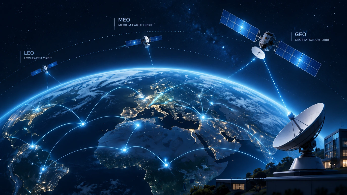 Satélite e conectividade em zonas remotas